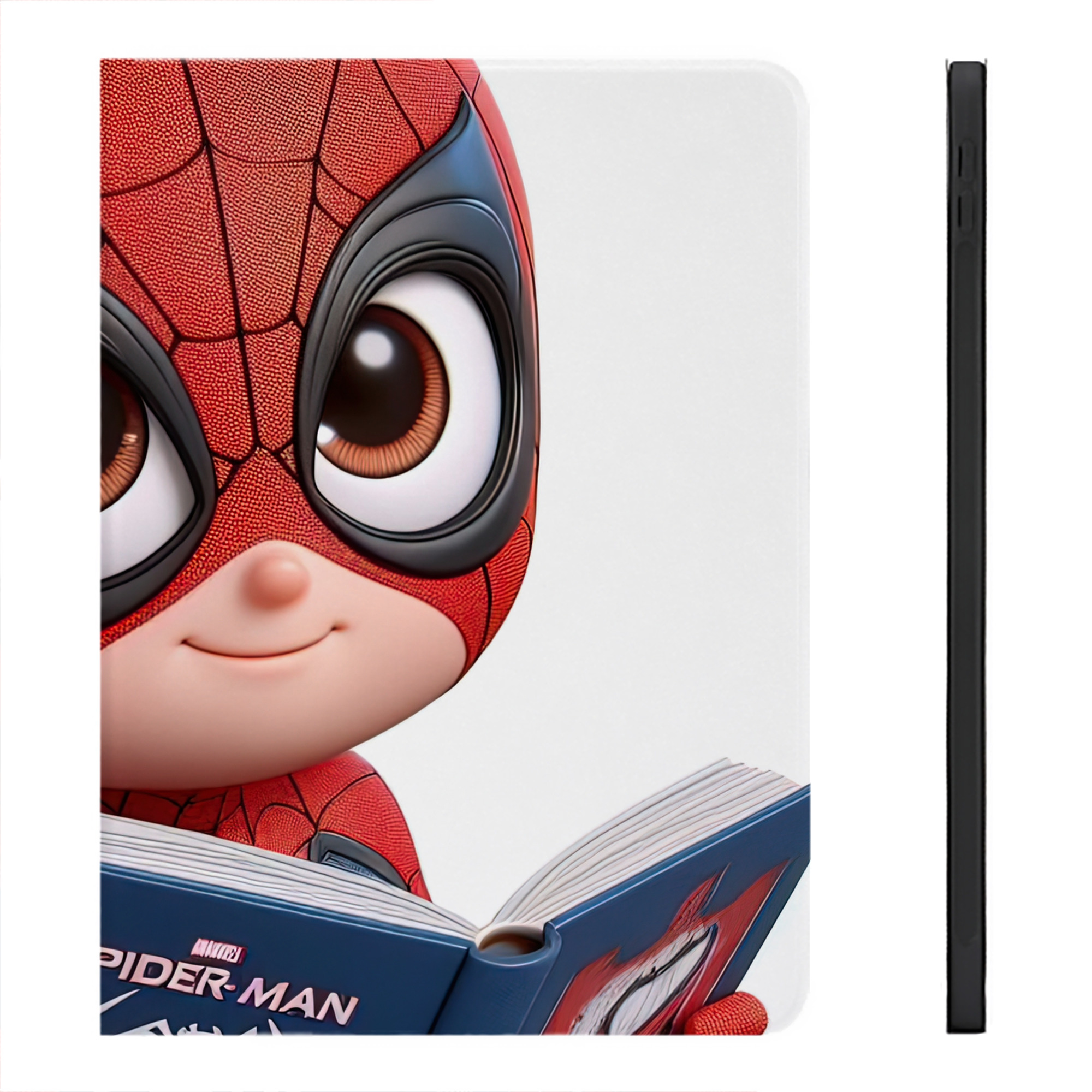（画像用） Spider Man スパイダーマン IPadケース ペンホルダー付き ブックスタイルデザイン